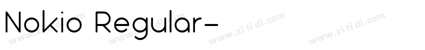 Nokio Regular字体转换